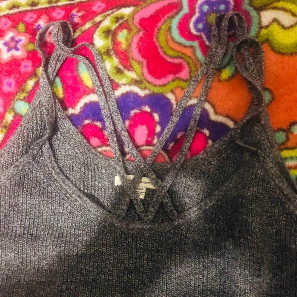 Sweater material tank top